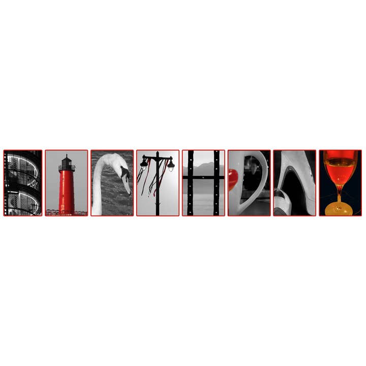 BIRTHDAY_05 Grußkarte mit Alphabet-Fotografie für den Großhandel von PhotoWord Art