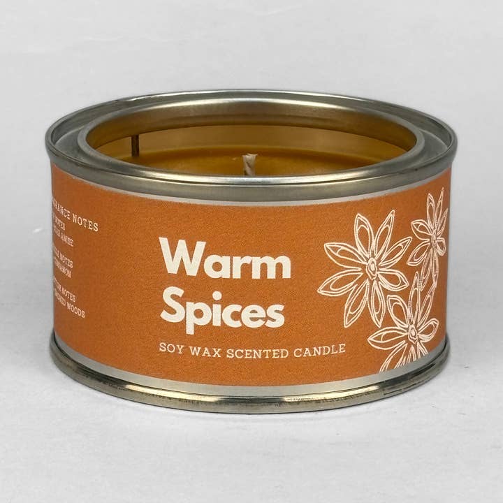 Warm Spices Paint Tin Candle | Scent Palette for wholesale by The Yorkshire Candle Company Limited