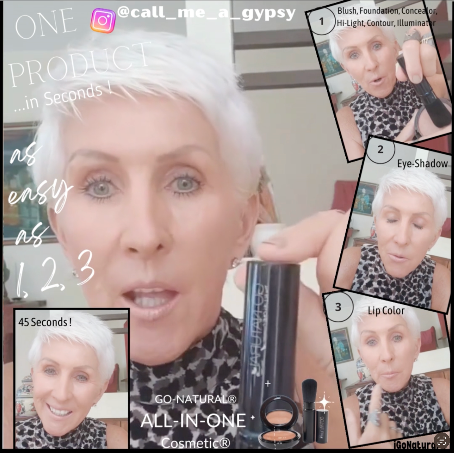 GO NATURAL® - Vente Palette de maquillage pour le teint - GO NATURAL® Les coffrets cadeaux cosmétiques TOUT-EN-UN® - Essai22