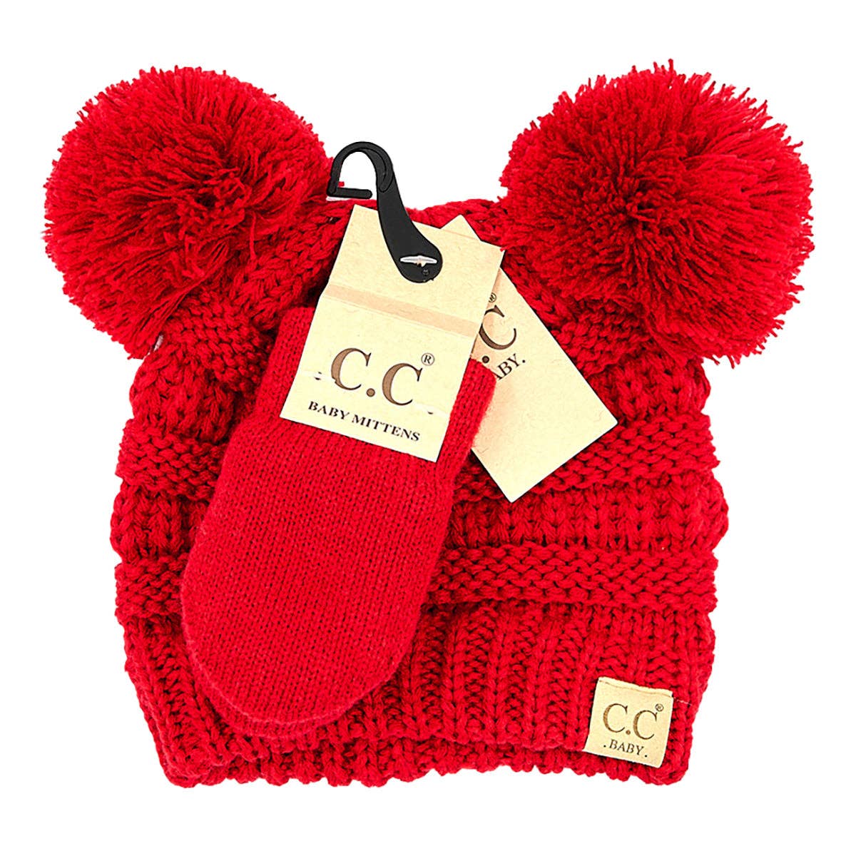 Truly Contagious - Wholesale Clothing Set - Baby - CC Baby Pom Pom Beanie and Mittens Set ( BABY-SET-4 )7