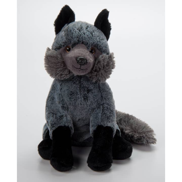 Renard gris en peluche Wild Onez de 12" (28 cm) pour la vente par The Petting Zoo