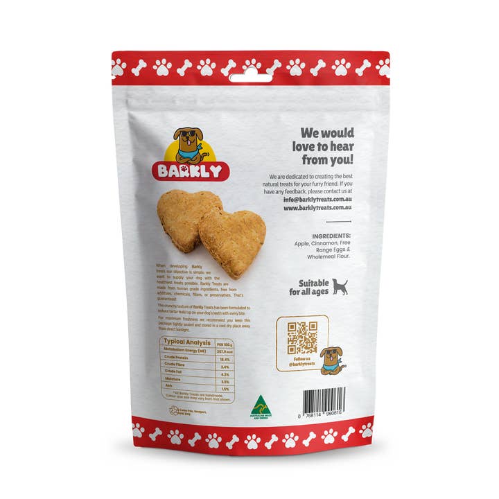 Barkly Natural Dog Treats - Wholesale Pet treats – Dog - Apple & Cinnamon1