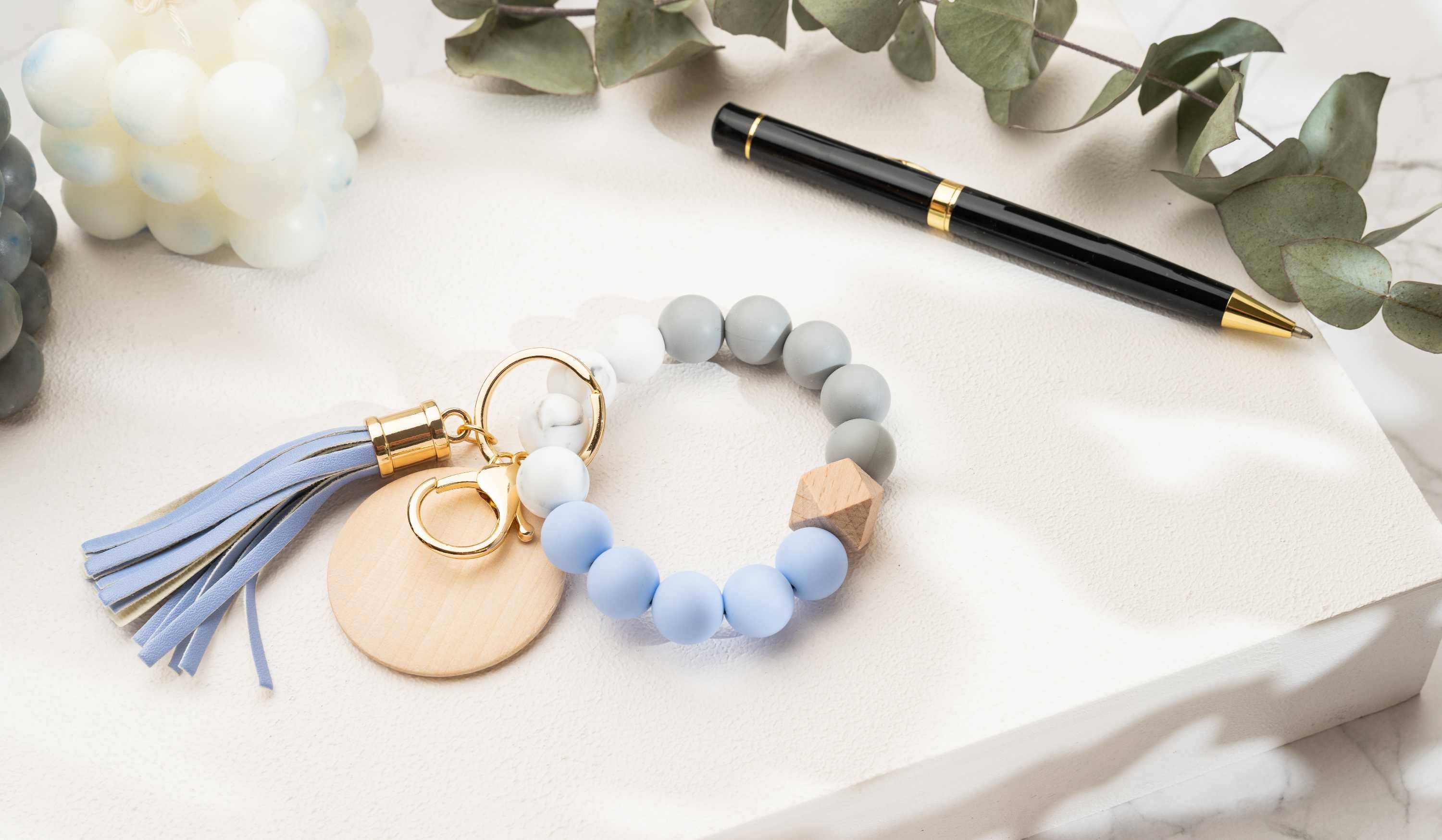 American Leather Goods - Wholesale Keychain Bracelet - Keychain With Wristlet Bangle Bracelet, Keyring Bangle12