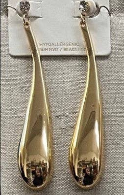 Designature New York - Wholesale Dangle Earrings - 3.5 Inch Tear Drop Rhinestone Drop Post Earrings3