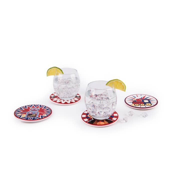 Bergamaschi & Vimercati S.p.a. - Wholesale Coasters - Set of 4 Excelsa Coasters - Vintage Toys1