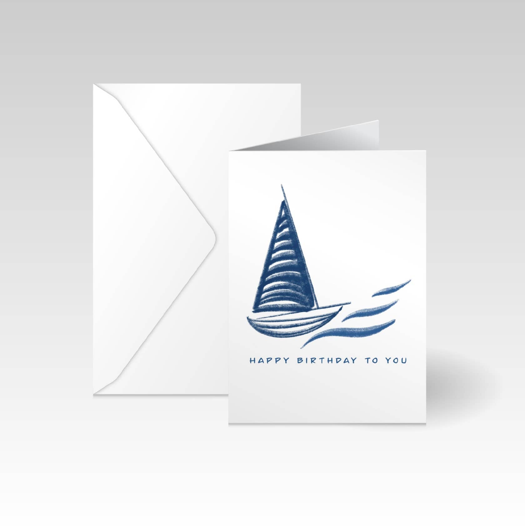 Swanpool Paper – wholesale Vardagliga hälsningskort – A6 Litet Båt Grattis på Födelsedagen Kort
