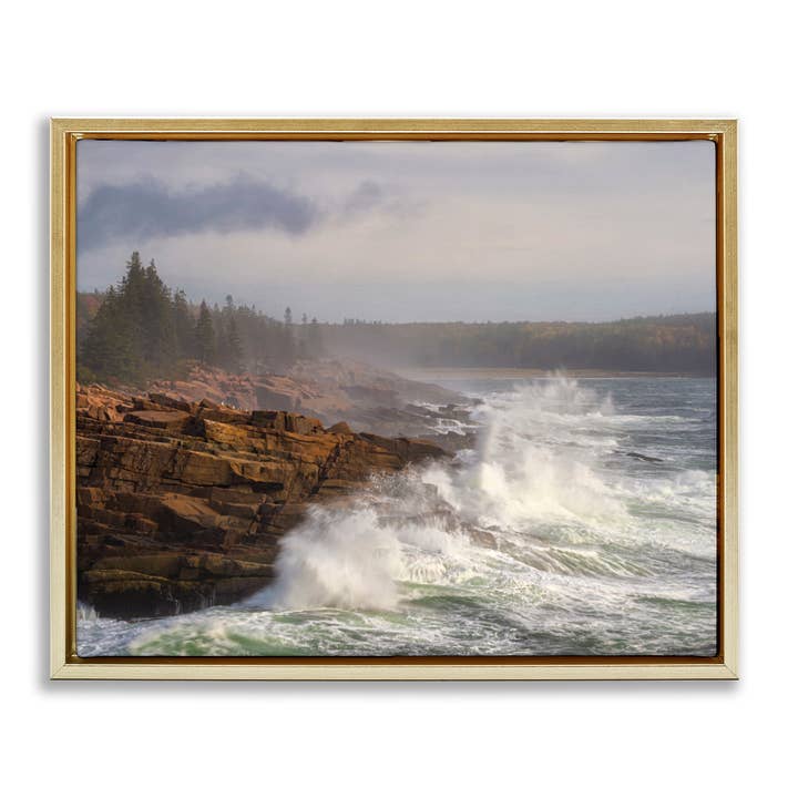 Stupell Industries - Wholesale Wall Sign - Rough Waves on Cliff - Framed Wall Art21
