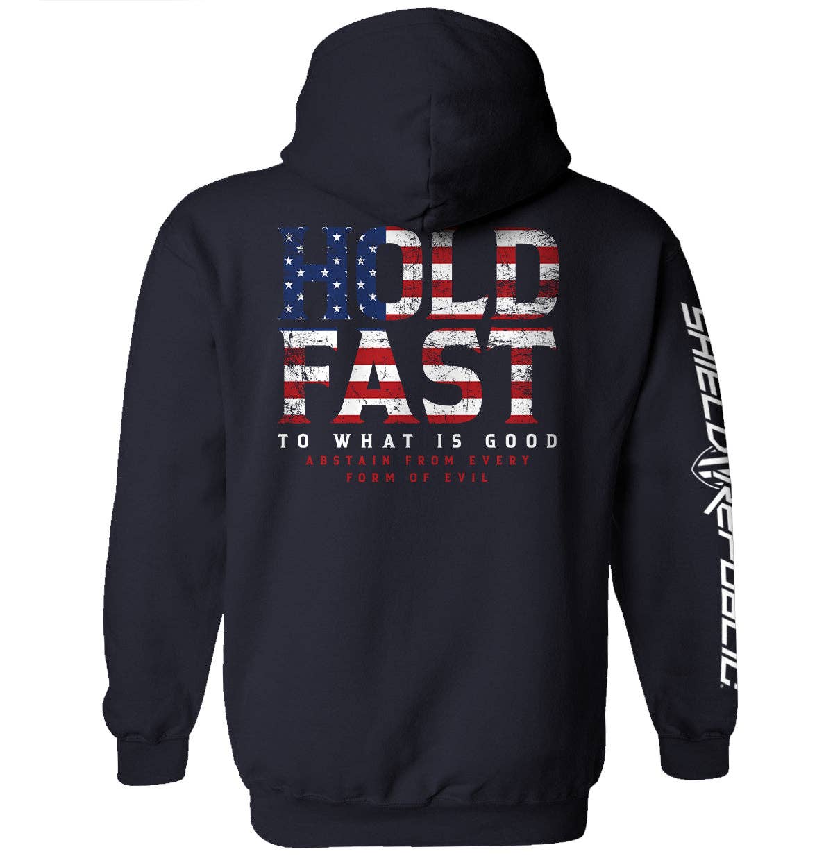 Shield Republic - Vente T-shirt sérigraphié – homme - Accrochez-vous à ce qui est bon5