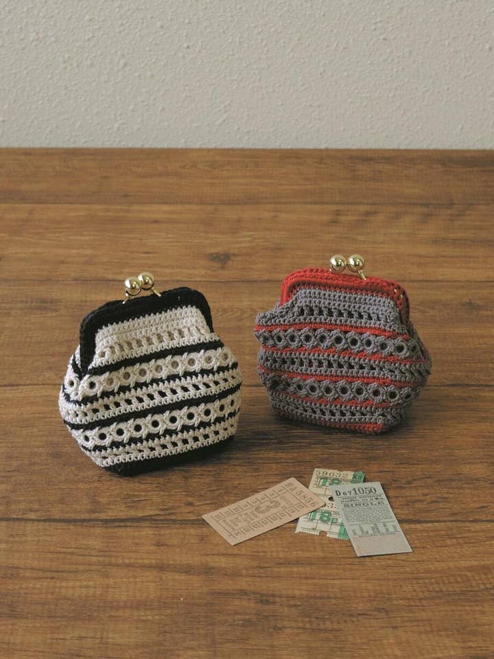Kit Fai da Te per Portamonete all'Uncinetto con Anello a Maglia per la vendita all'ingrosso da parte di 「FUNJI」In Japan