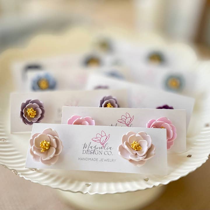 Magnolia Design Company - Wholesale Stud/Post Earrings - Floral Studs