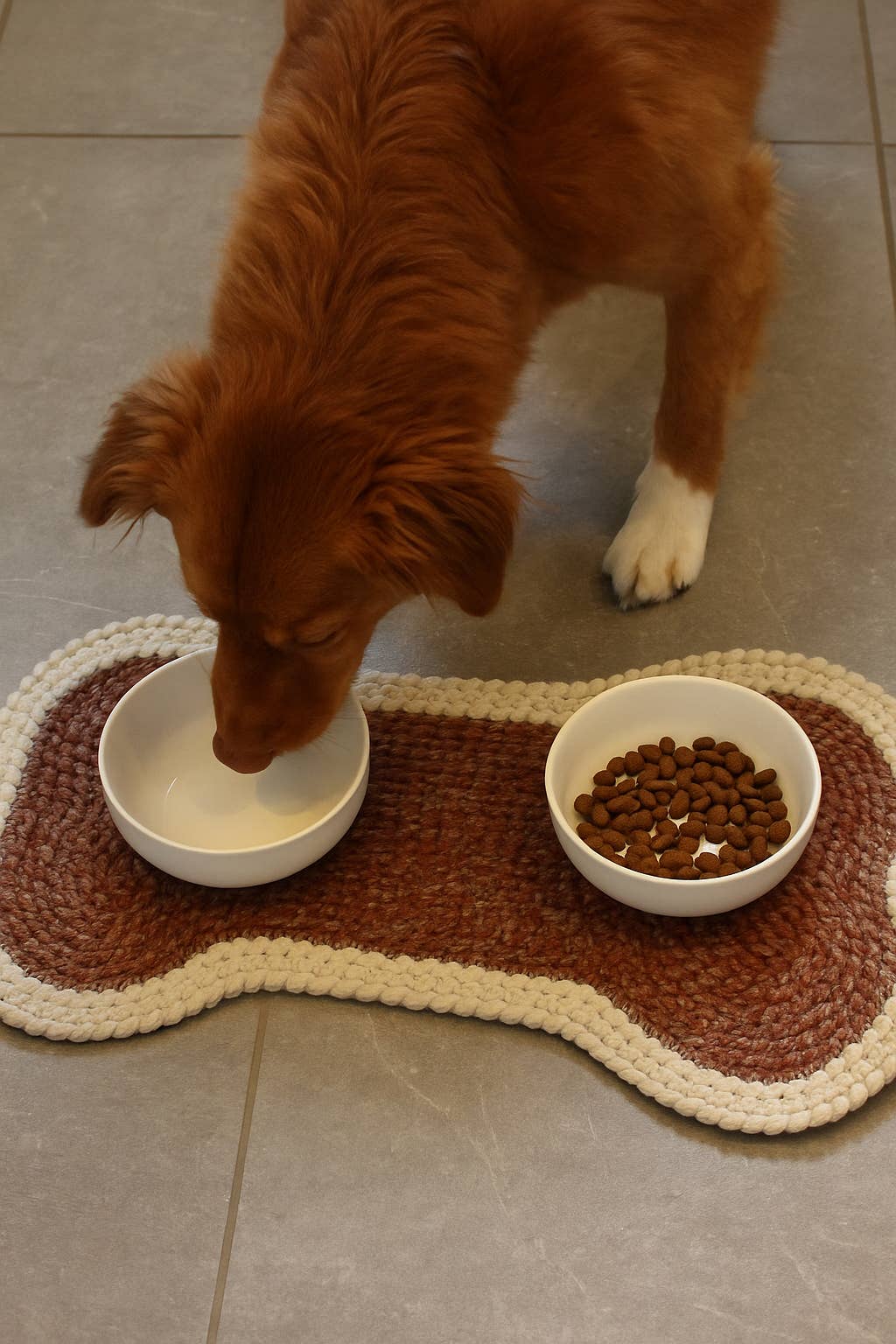 BlacKarz Home Decor - Wholesale Pet food mat – Dog - Bone-Shaped Washable Dog Feeding Mat