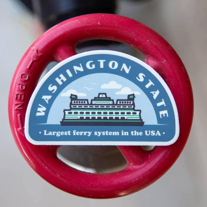 Washington Ferry Sticker - PNW Sticker for wholesale by Alki Supply Co.