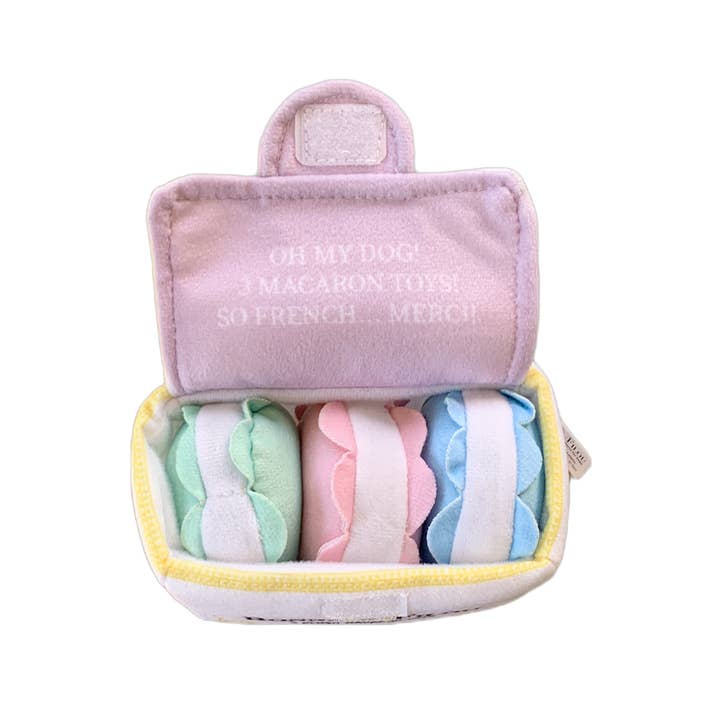 Bonne et Filou - Wholesale Pet Squeaky Toy - Dog - Dog Toy Macarons Squeaky Plush