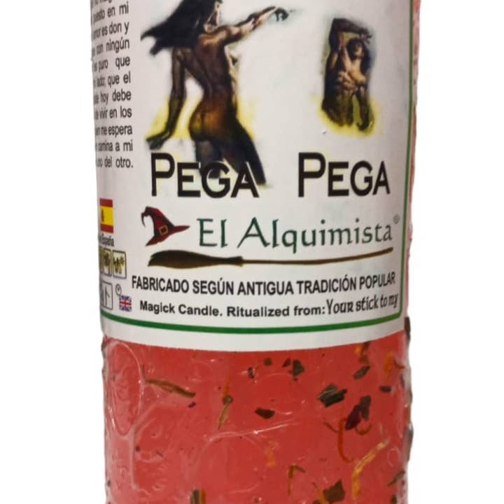El Alquimista - Wholesale Votive Candle - PEGA PEGA VELON with HERBS and OIL