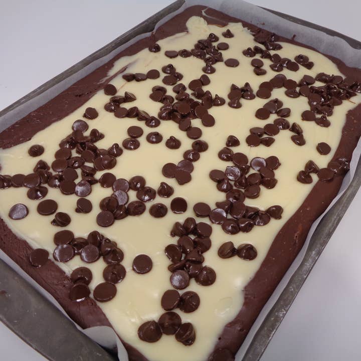 🍫Chocolate Chip Cheesecake Fudge 6 Pound Slab🍰 for wholesale by Bear Creek Candy Kitchen