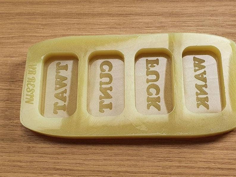 Mr Resin - Wholesale Craft Supplies - Swear Word / Naughty / Foul Language Wax Melt Silicone Moulds - HB Style Size0