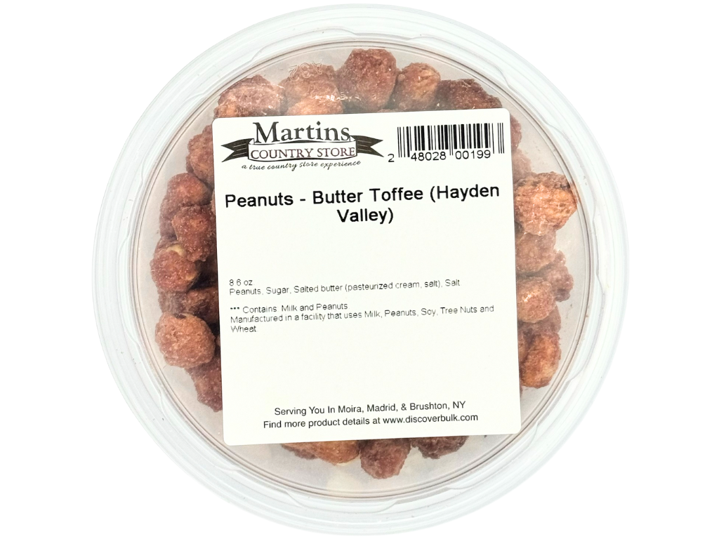 Martin's Country Store LLC - Wholesale Nuts - BUTTER TOFFEE PEANUTS 8.6oz3