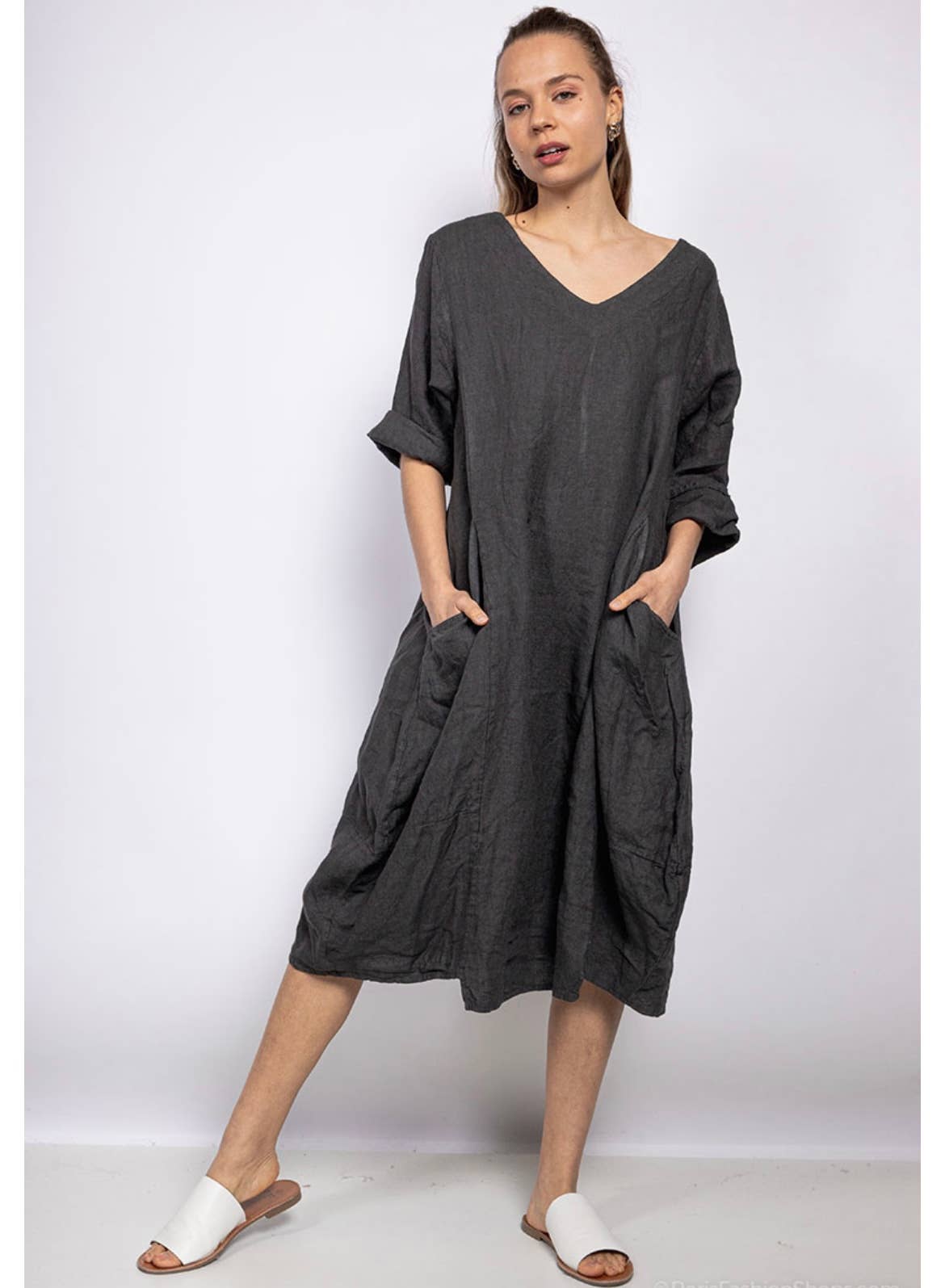 LINEN & COTTON HOUSE – wholesale Dress – Women's – 277 DRESS IN LINEN SPRING SUMMER CLOTHING10