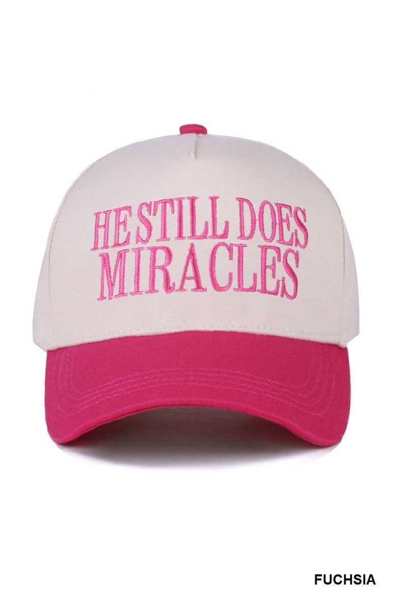 Vanilla Monkey - Wholesale Baseball Cap - Women's - He Still Does Miracles Two Tone Canvas Cotton Cap11