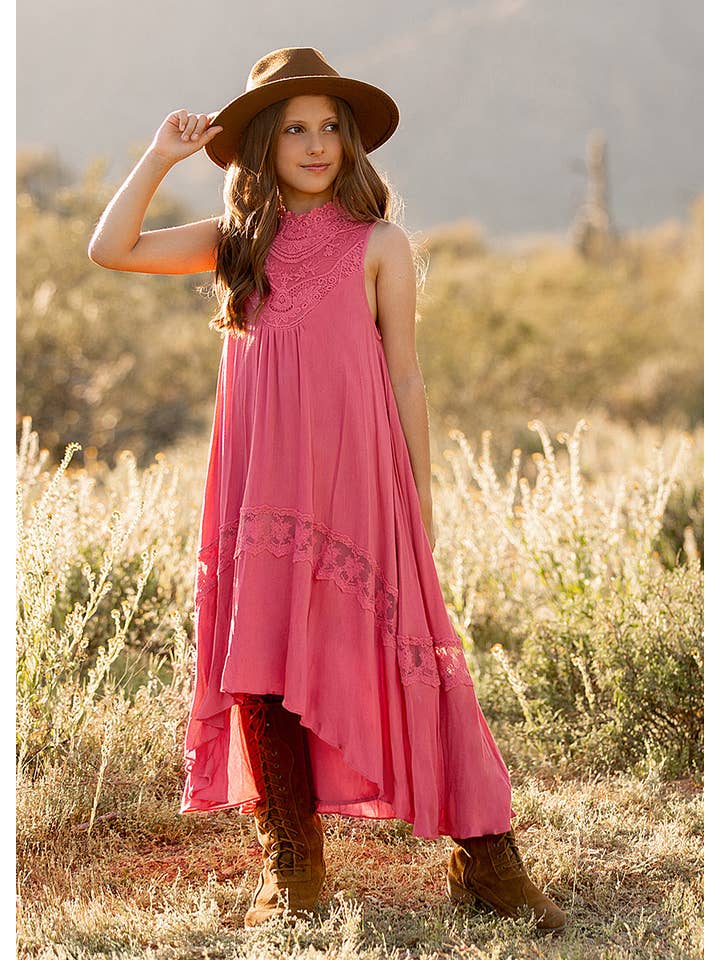 Joyfolie - Wholesale Dress - Kids - Delphina Dress in Wild Rose - Kids