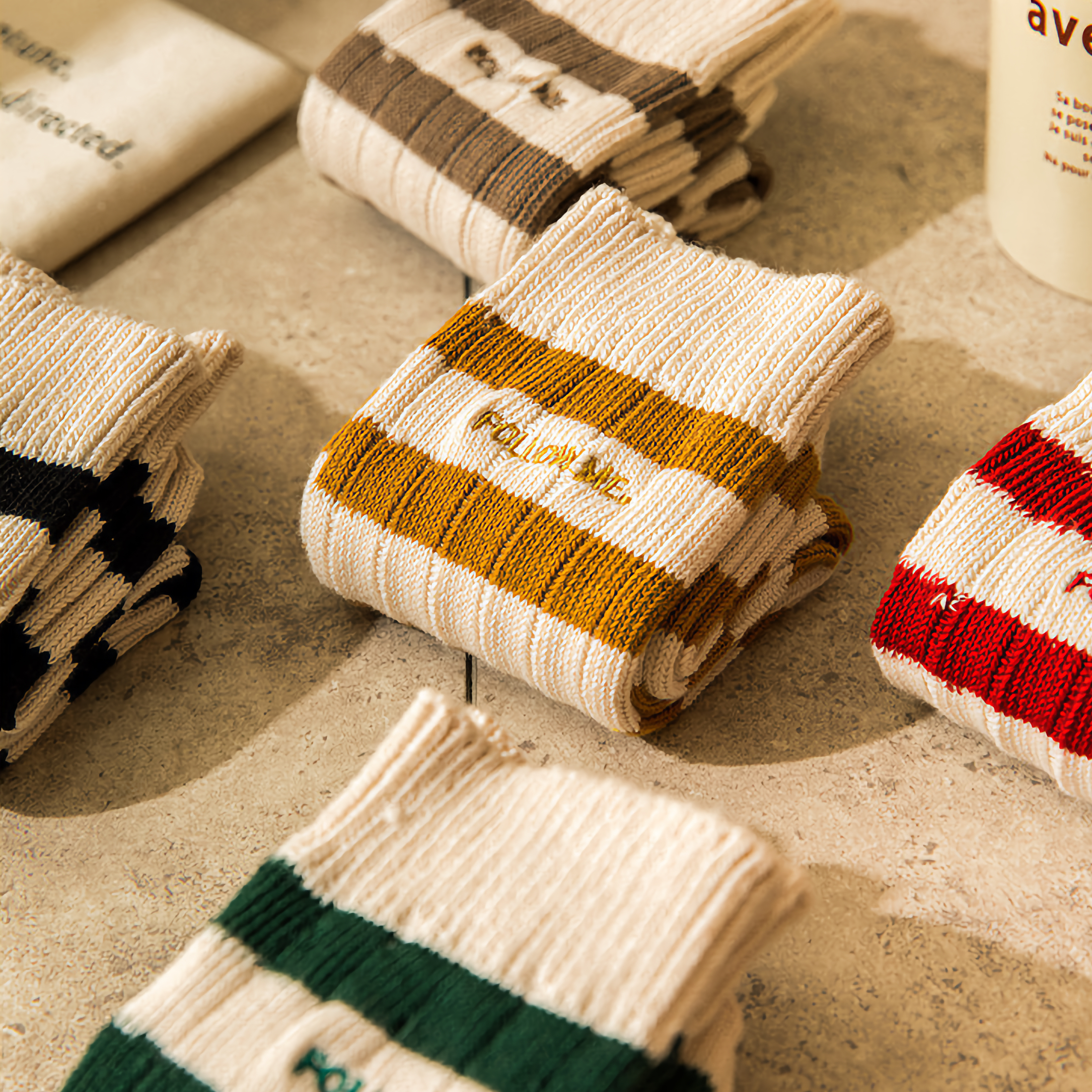 Happy Knits – wholesale Socks – Unisex – Unisex Vintage Stripes - Classic Striped Socks for Everyone4