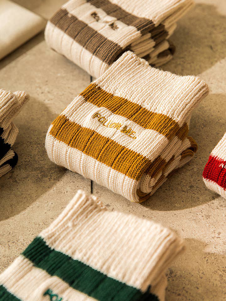 Happy Knits – wholesale Socks – Unisex – Unisex Vintage Stripes - Classic Striped Socks for Everyone4