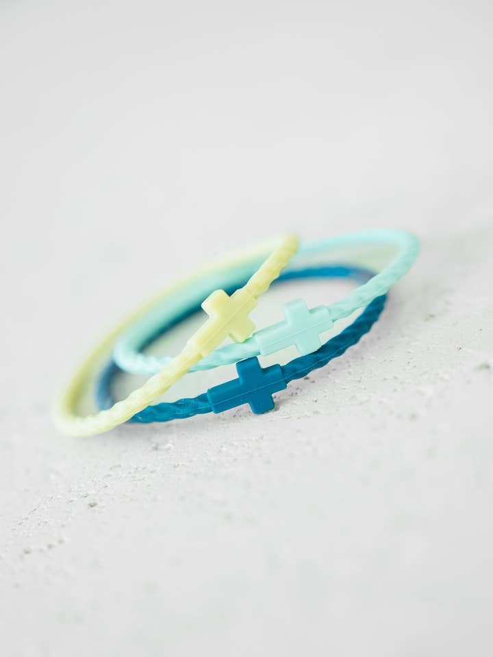 Infinity Cross Bracelets- Salt & Surf for wholesale by In God We Must