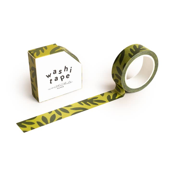 Lush Leaves Pattern Washi Tape for wholesale by Worthwhile Paper