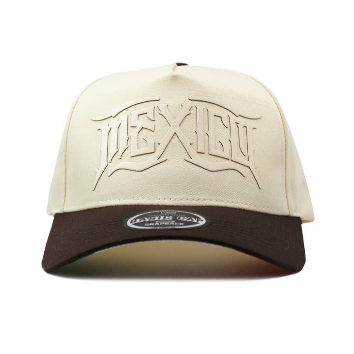 Natural Dark Brown MEXICO SNAPBACK for wholesale on Faire1