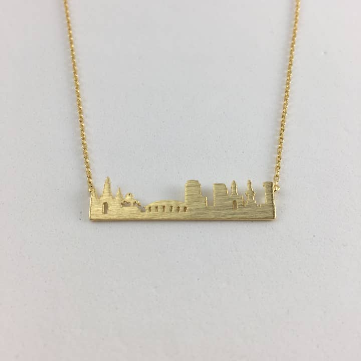 SongLily - Vendita all'ingrosso Collana con ciondolo/pendaglio - Collana con lo skyline di New Orleans