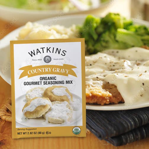 The Watkins Co. - Wholesale Dried Spice Mix - Organic Country Gravy Gourmet Seasoning Mix, 2.82 oz2