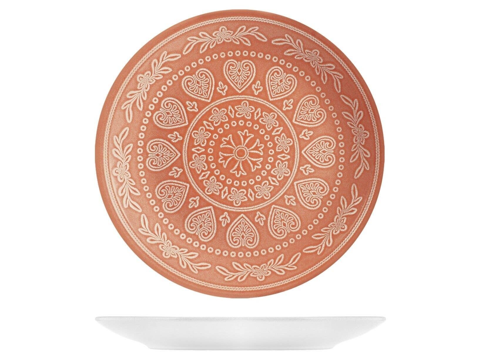 H&H - Wholesale Dinner Plate - Karma Flat Plate in Pastel Tone Stoneware 27 cm3