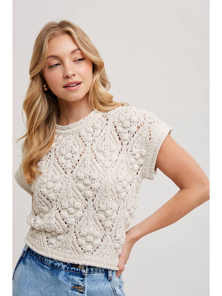 Bluivy - Wholesale Knit Sweater - Women's - KNIT SWEATER SHORT SLEEVED PULLOVER5