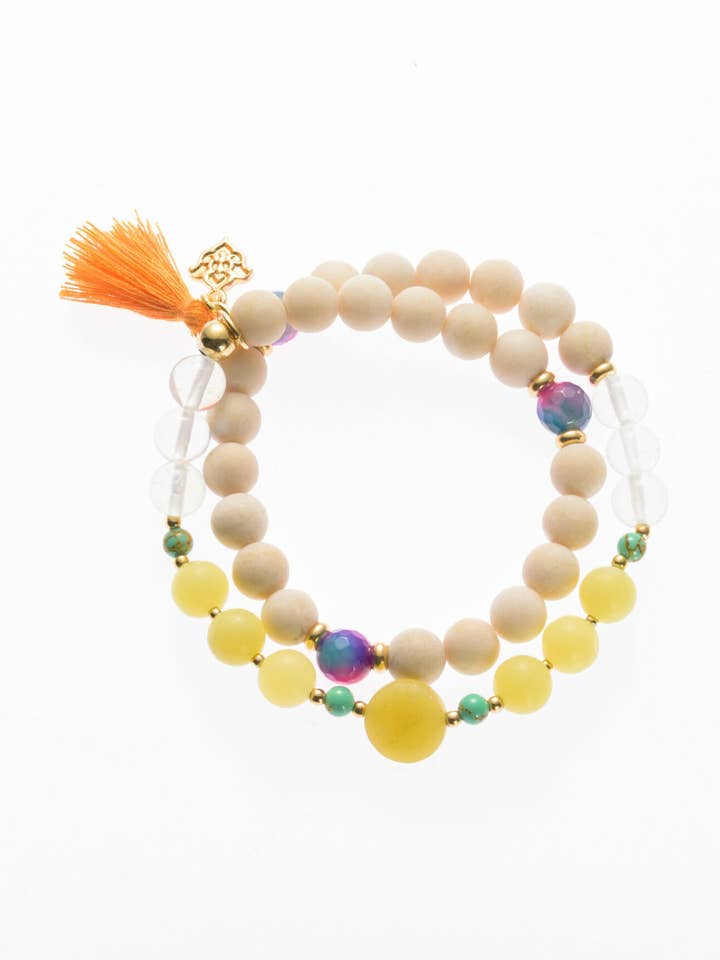 Double Mala Spring Mood voor wholesale door samsara collection