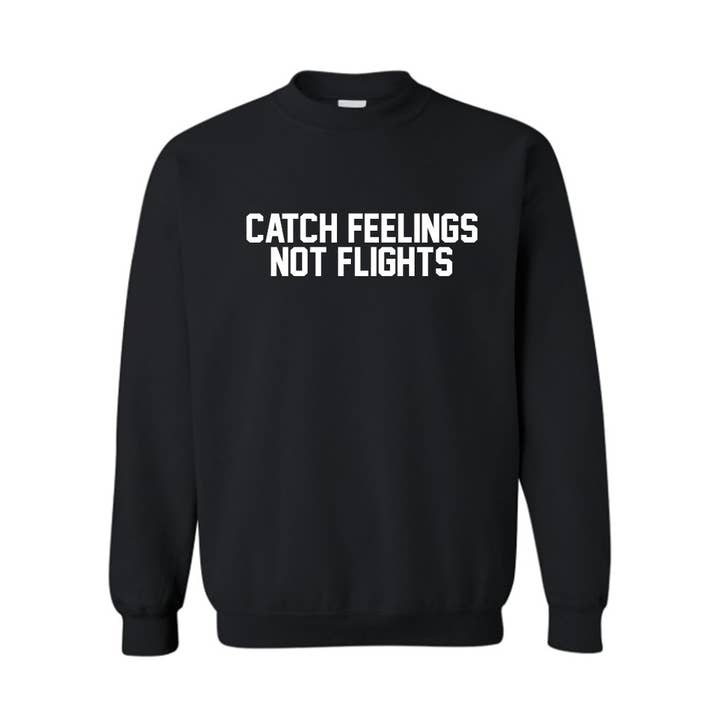 CAPTURER SENTIMENTS PAS VOLS UNISEXE COL RAS DU COU SWEAT-SHIRT pour la vente par Private Party