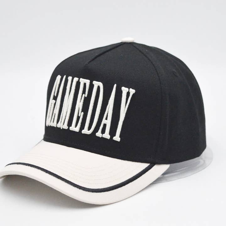 Black GAMEDAY Vintage Trucker Hat-Black for wholesale on Faire2