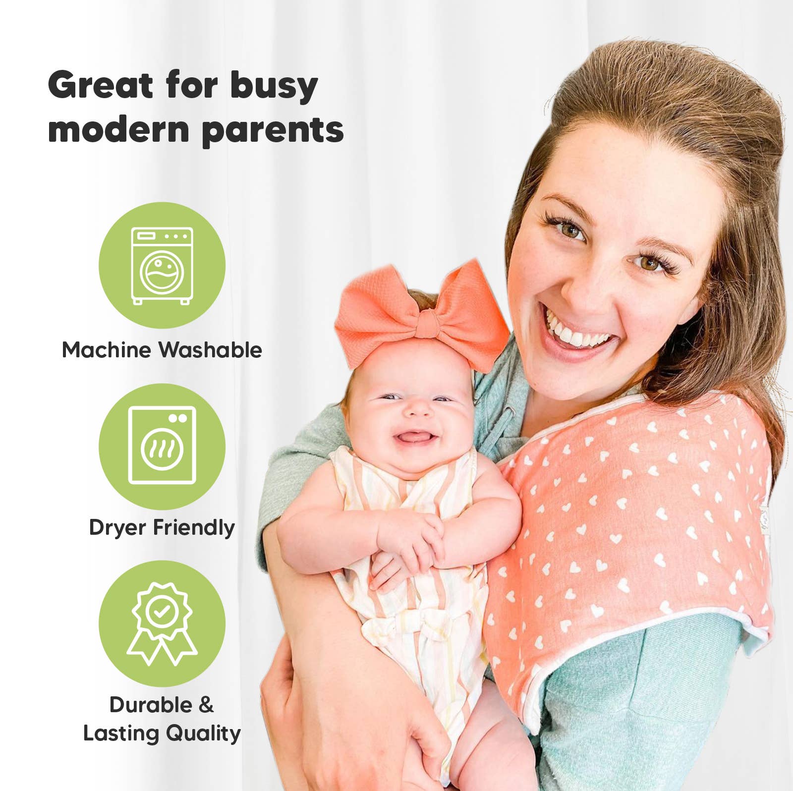 Sueños rosas Paquete de 5 paños para eructos Urban de KeaBabies de venta al por mayor en Faire6