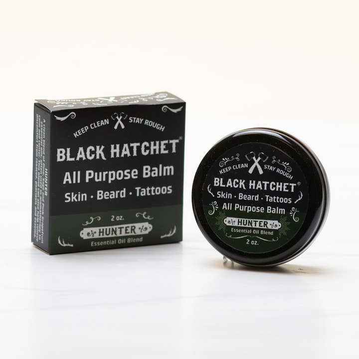 Latika Beauty - Wholesale Beard Styling Product - Beard and Tattoo Balm - Hunter ⚫ Black Hatchet Gifts for Men1