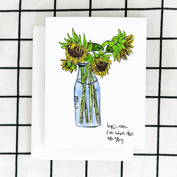 Sonnenblumen-Kunstkarte für den Großhandel von ARTJADEN