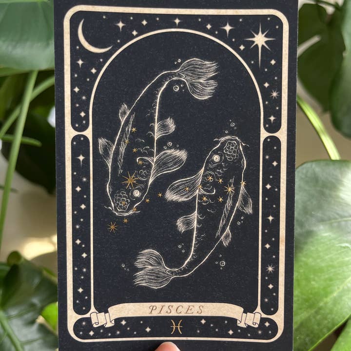 Lauren Noel Studio - Wholesale Postcard - Zodiac Gold Foil Postcard2