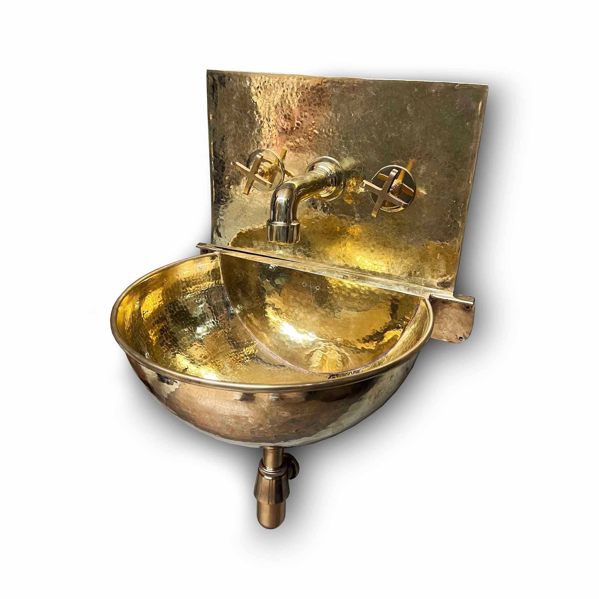 Palmeraies - Wholesale Bathroom Accessory Set - Unlacquered Brass Wall Mount Sink3
