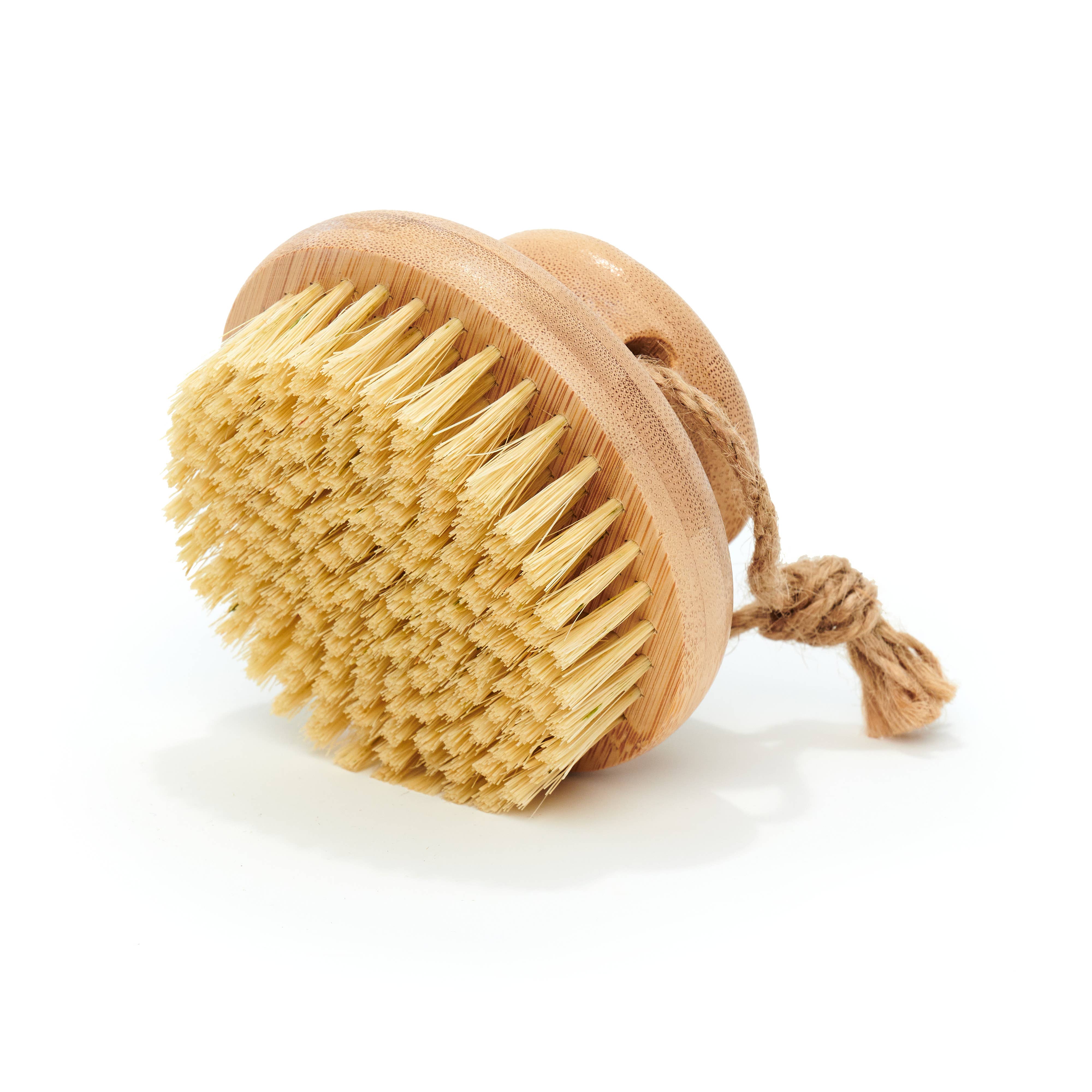 Desesh - Wholesale Body Brush - Bamboo Dry Body Brush with Short Handle (Plastic Free)1