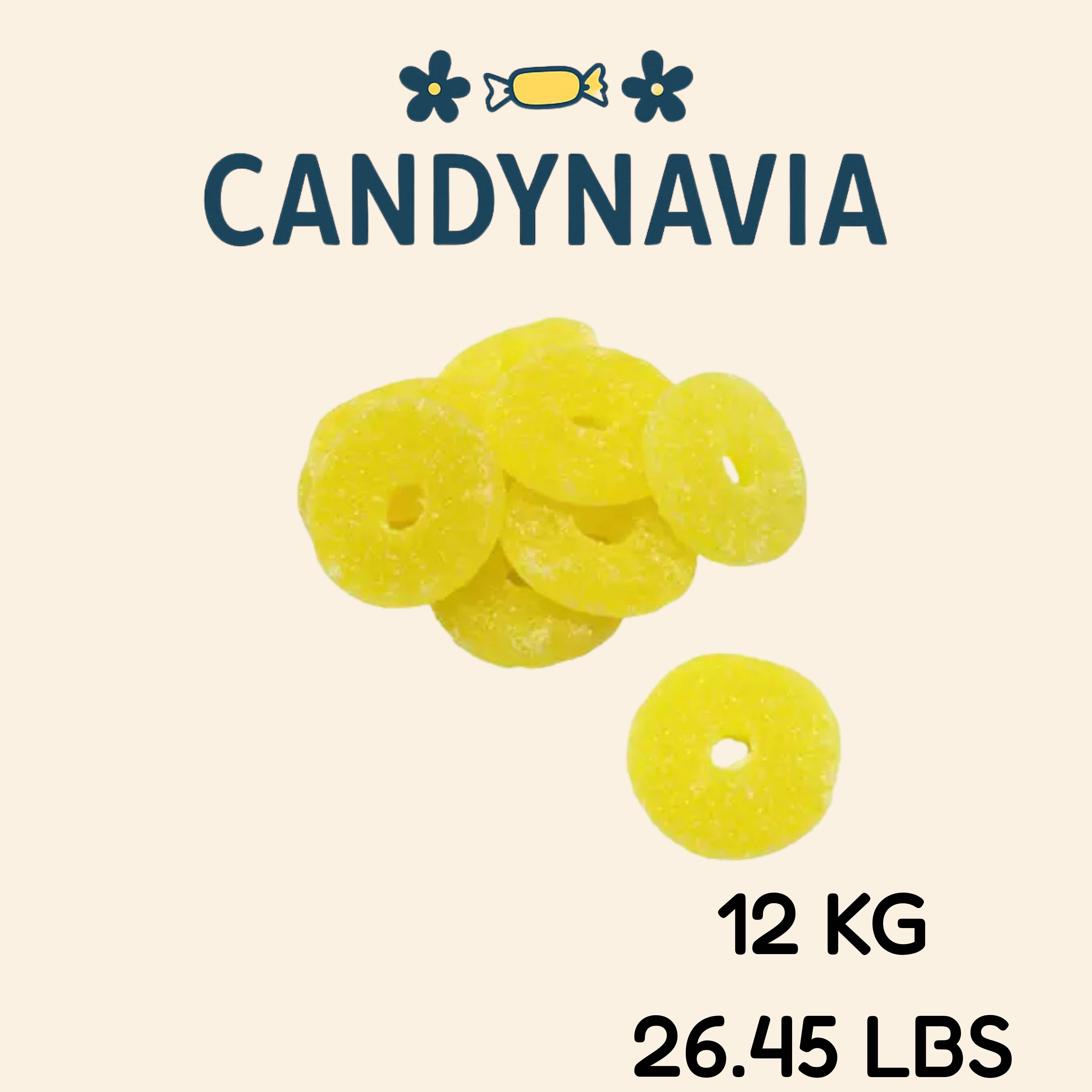 Candynavia – wholesale Gelégodis – Sura Ananasringar2