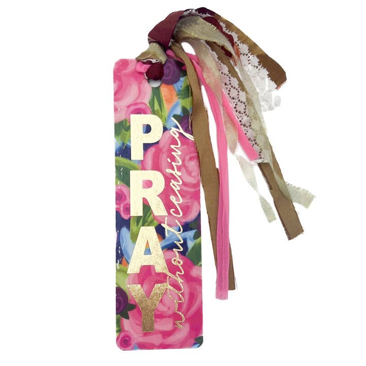 Marcador de Bíblia com Borla "Orai Sem Cessar" por atacado de Rachel Brooks Design, LLC