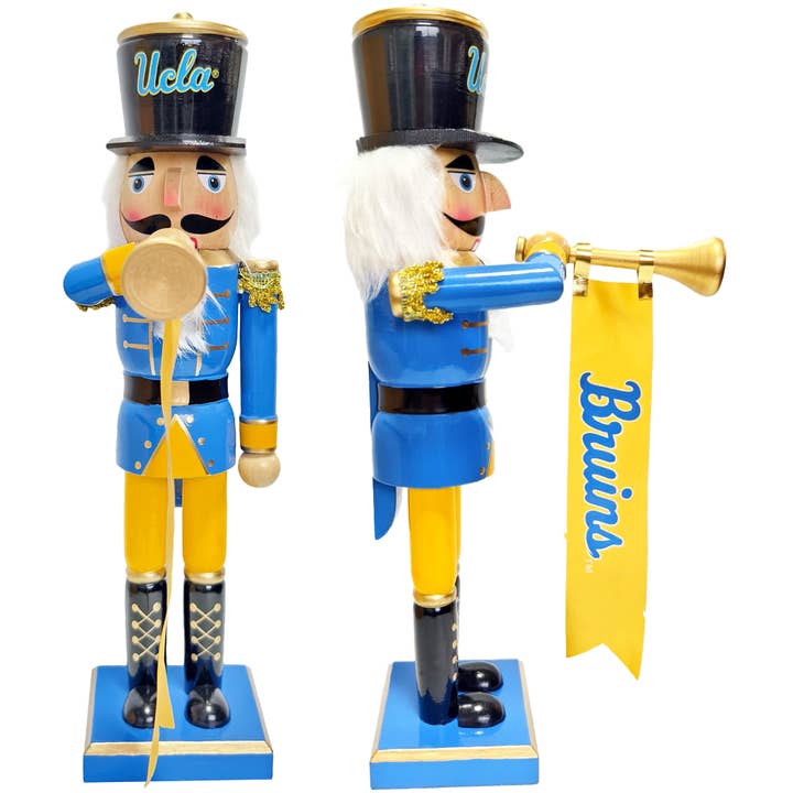 14" University of California (UCLA) Bruins Bugler Nutcracker for wholesale by Santa’s Workshop Inc.