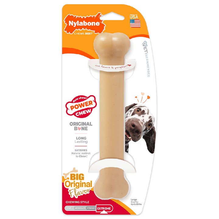 King Wholesale Pet Goods - Vente Jouet à mâcher – chien - NYLABONE DuraChew Os Original Géant