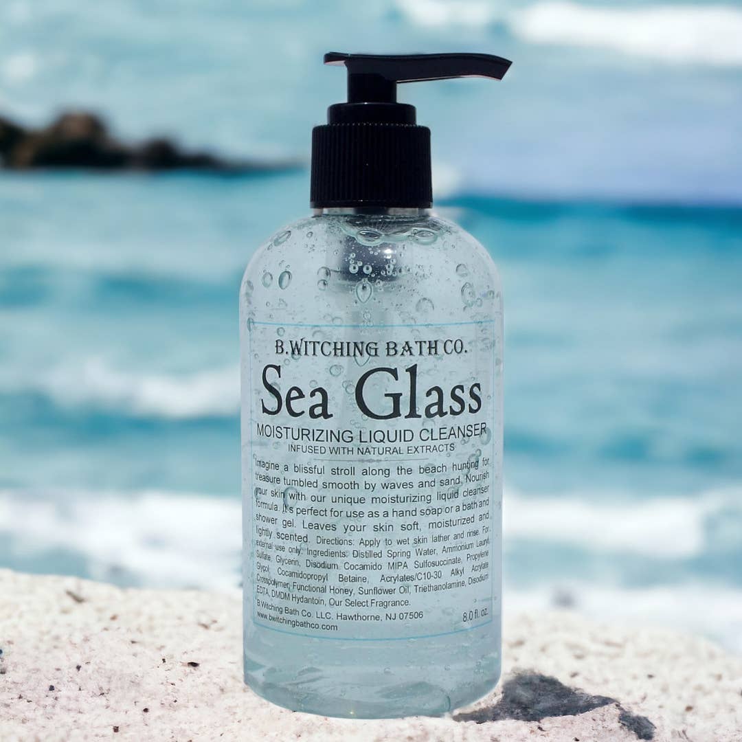 B. Witching Bath Co. - Wholesale Body Wash/Shower Gel - Sea Glass Moisturizing Liquid Cleansers 8oz.4