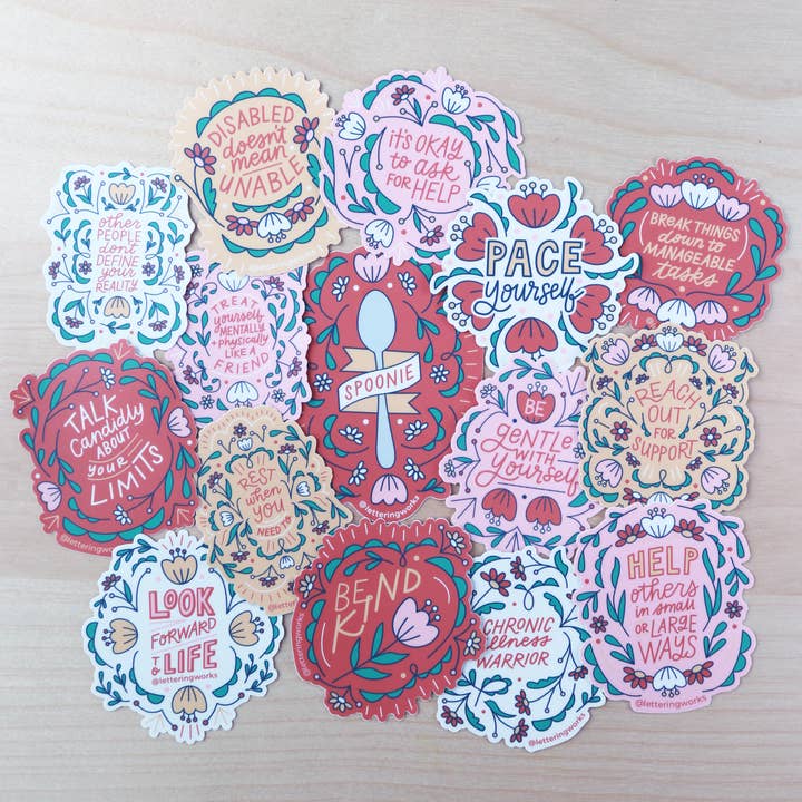 Lettering Works - Wholesale Sticker - Be Gentle with Yourself Sticker2