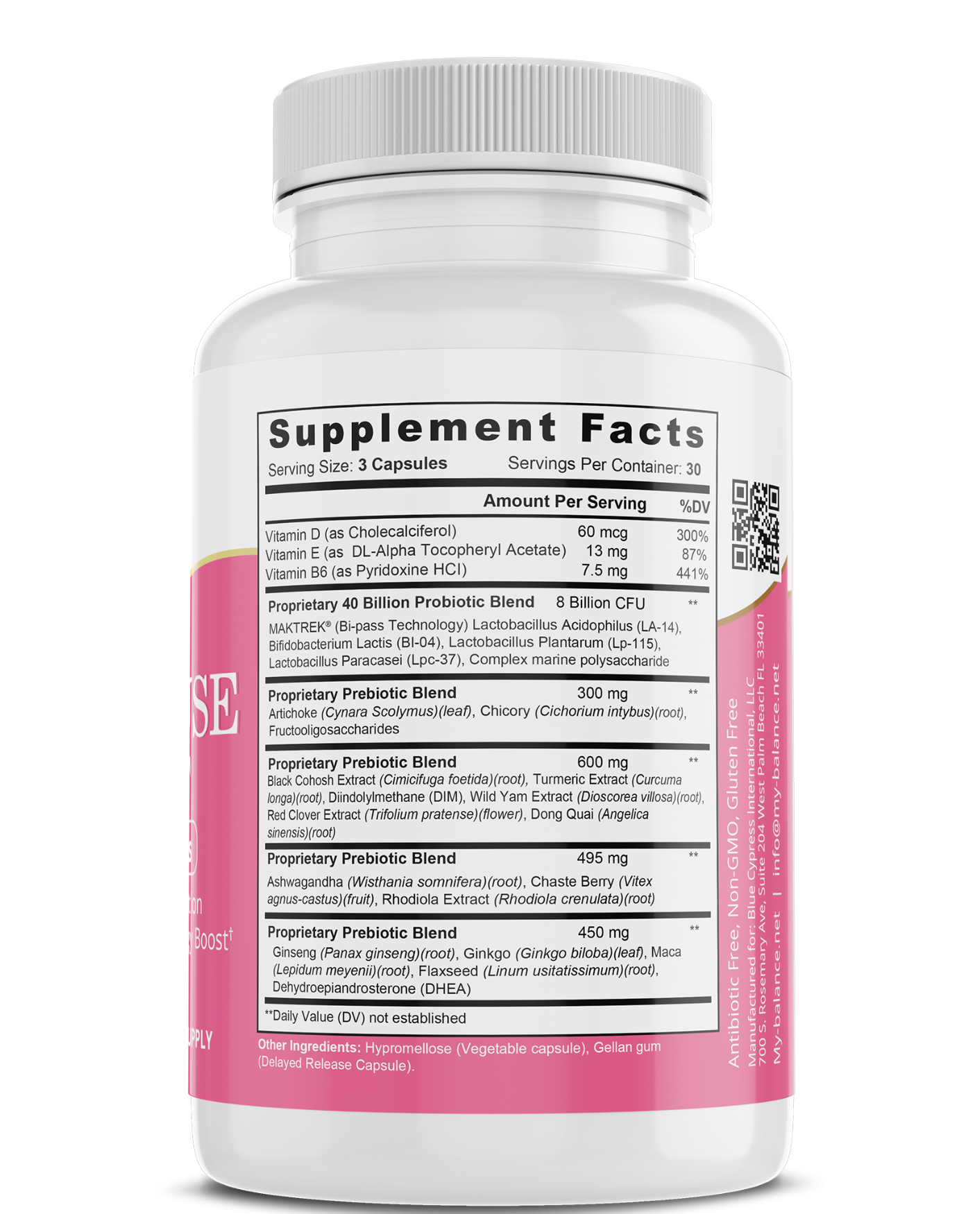 My Balance - Venta al por mayor Suplementos/vitaminas para beber - Apoyo para la menopausia: mezcla cuidadosa de ingredientes1