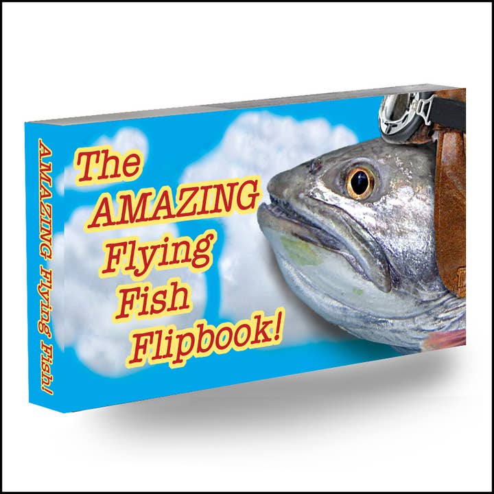Flipbook pour cartes de vœux Amazing Flying Fish pour la vente par Fliptomania